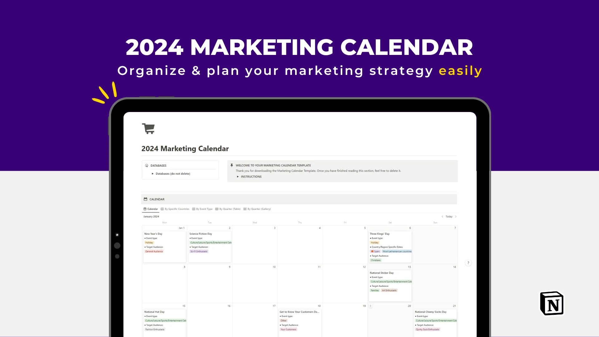 2024 Marketing Calendar - image 1