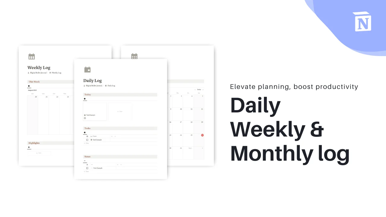 Notion Digital Bullet Journal - image 2