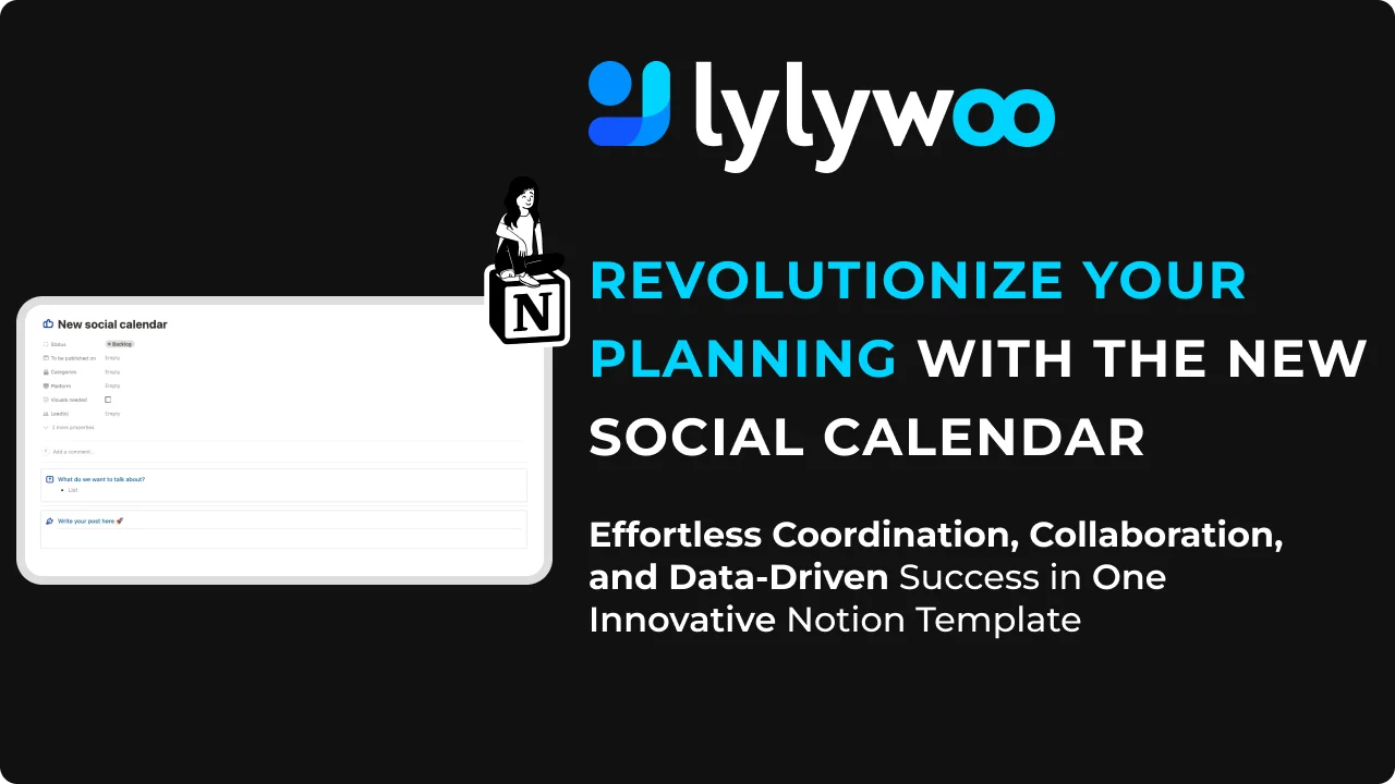 Notion Template Social Media Planner | Social Media Notion Calendar | Marketing Planner | Content Marketing | Content Strategy | Instagram - image 3