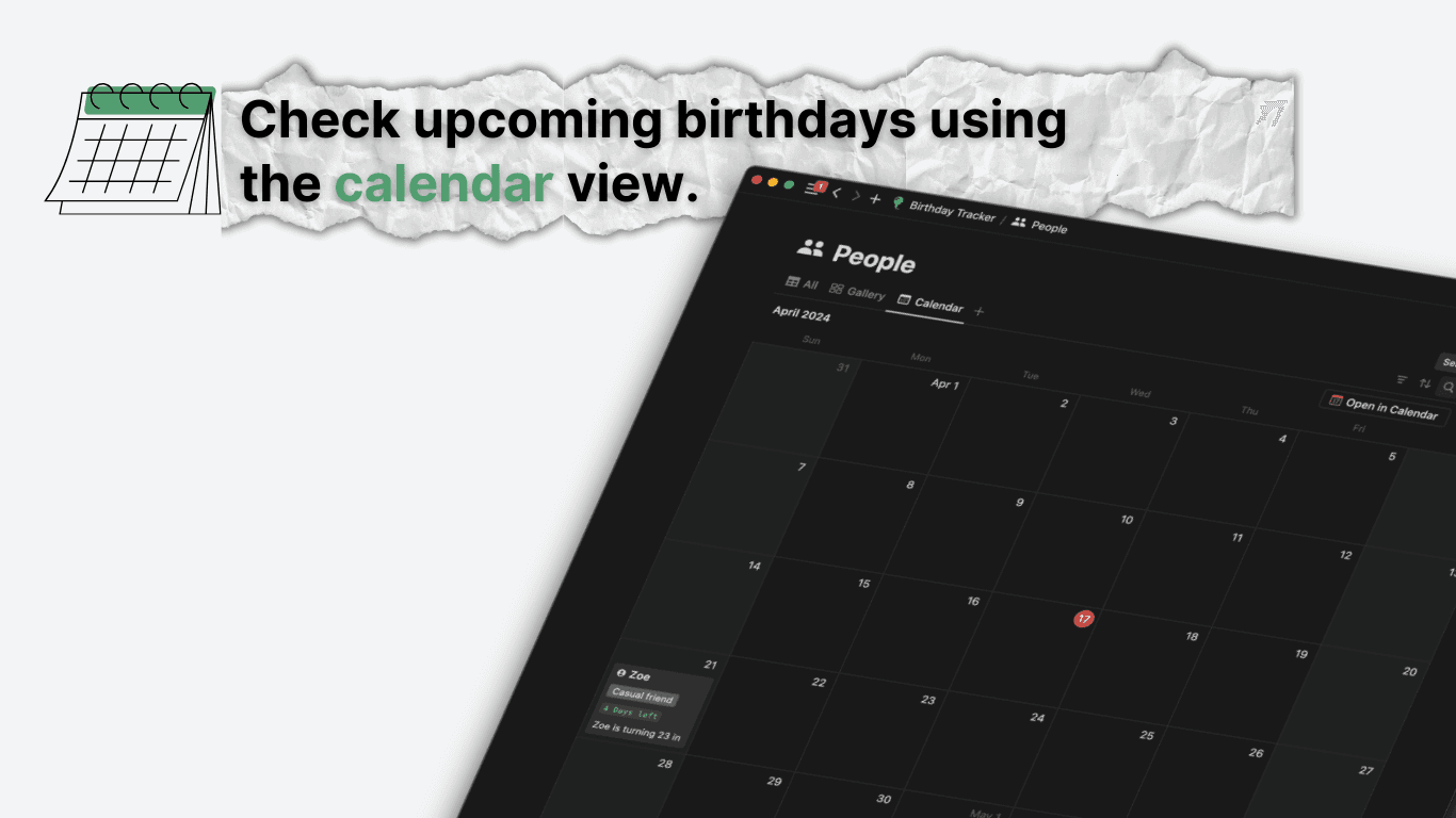 Notion Birthday Tracker - image 2