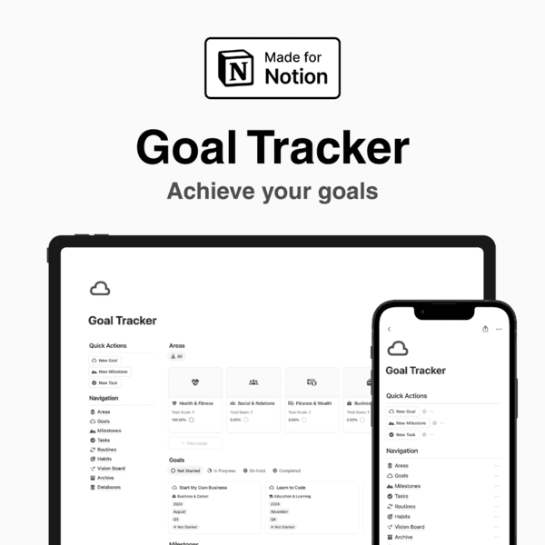 Notion Goal Tracker