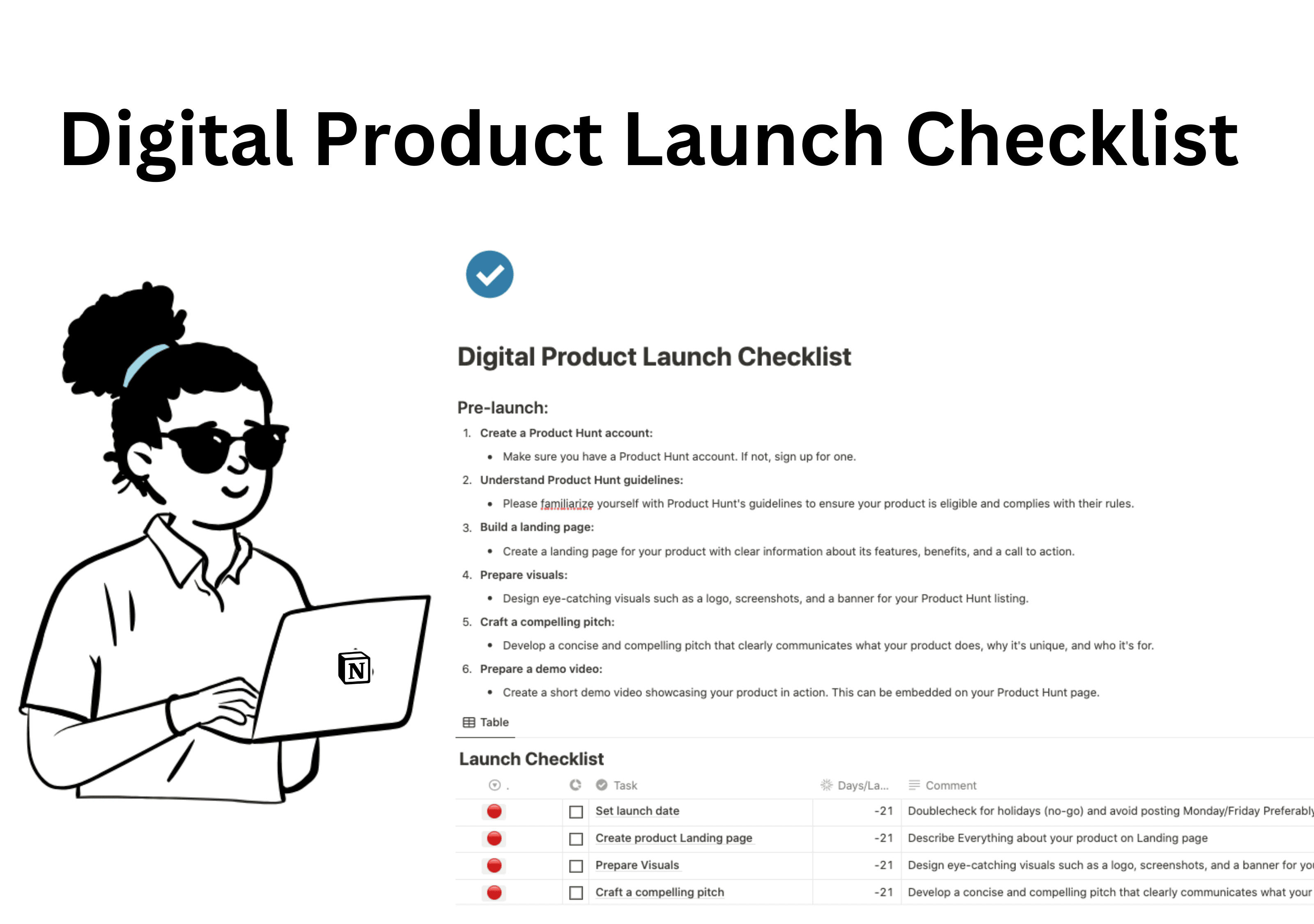 Digital Product Launch Checklist - image 1