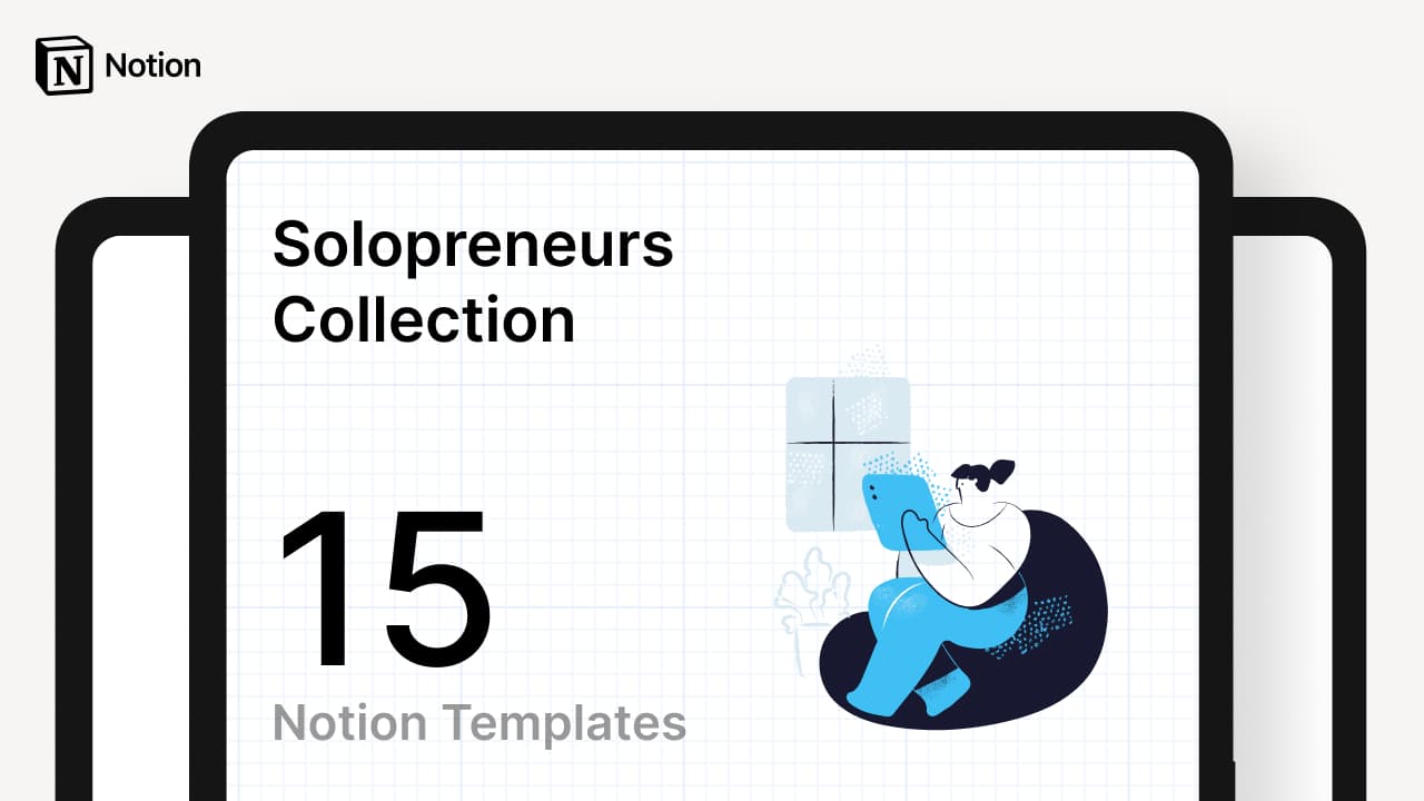 Solopreneurs Collection – 15 Notion Templates - image 1