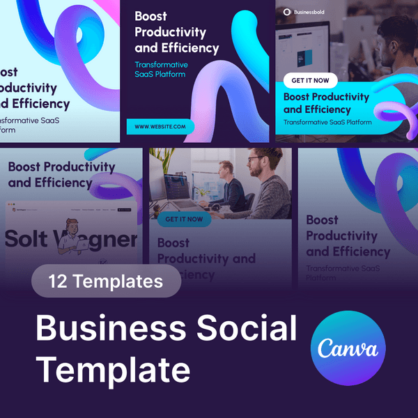 Business Social Canva Template for Free