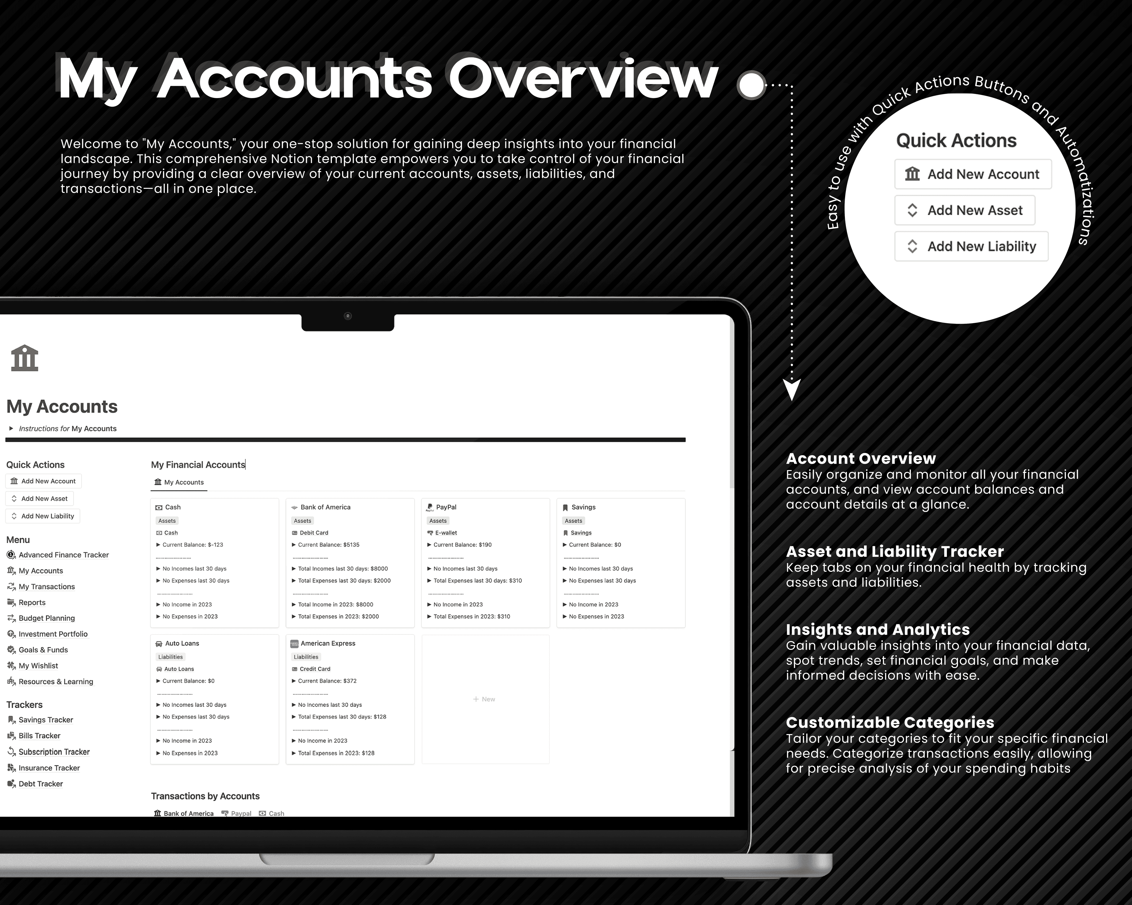Advanced Finance Tracker Notion Template - image 4