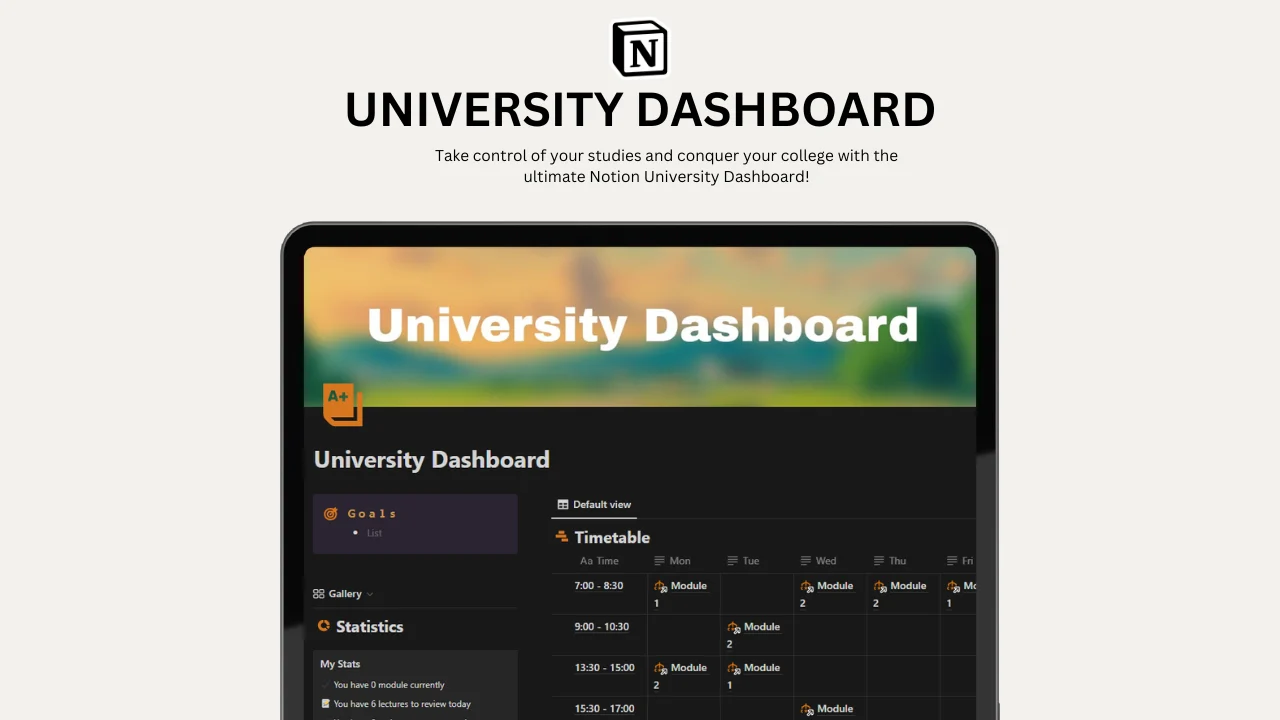 University Dashboard: Assignment tracker & Study tracker - image 5