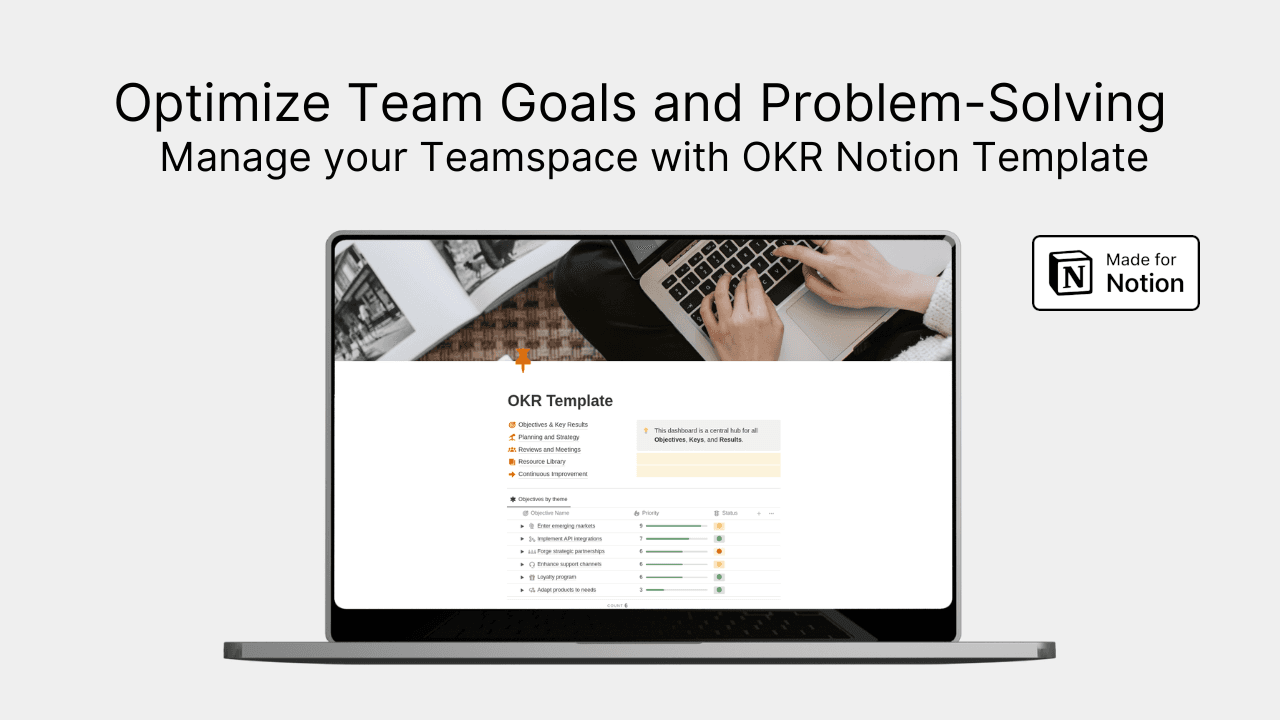 Optimize Team Goals and Problem-Solving with Notion OKR Template - image 1