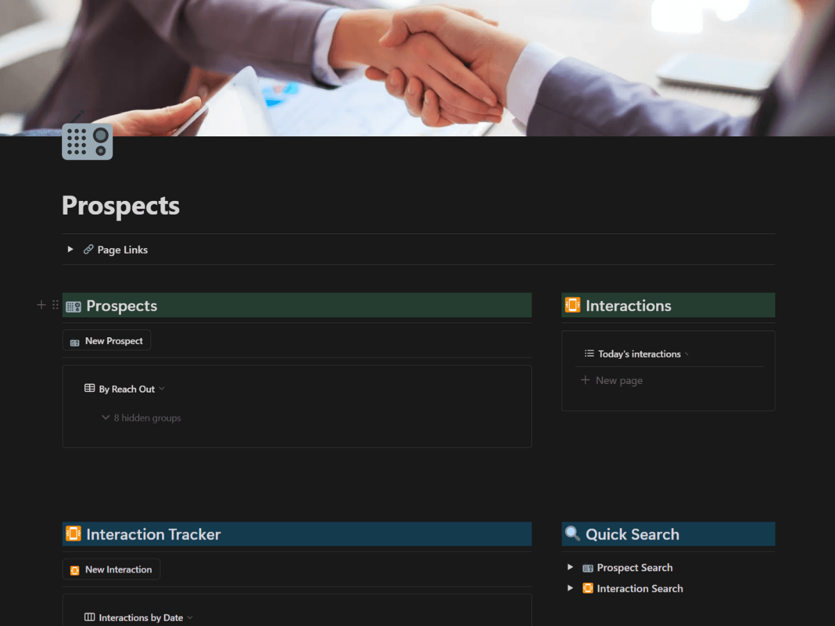 📻 Notion Prospects Dashboard