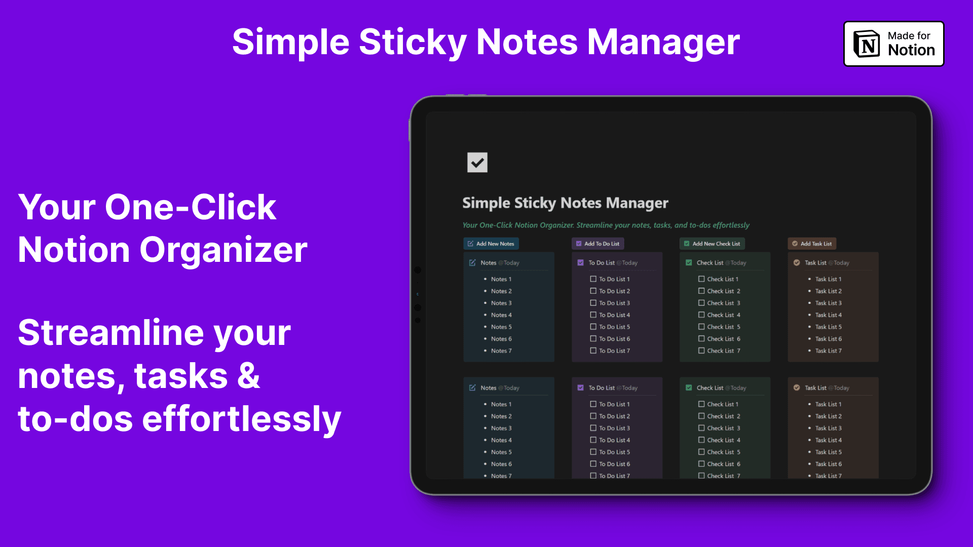 Simple Sticky Notes Manager - image 2