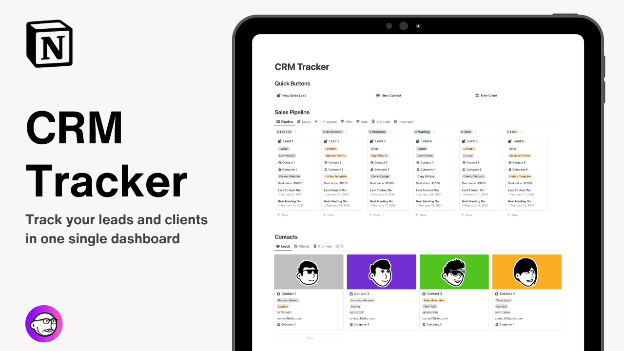 Notion CRM Tracker - image 1