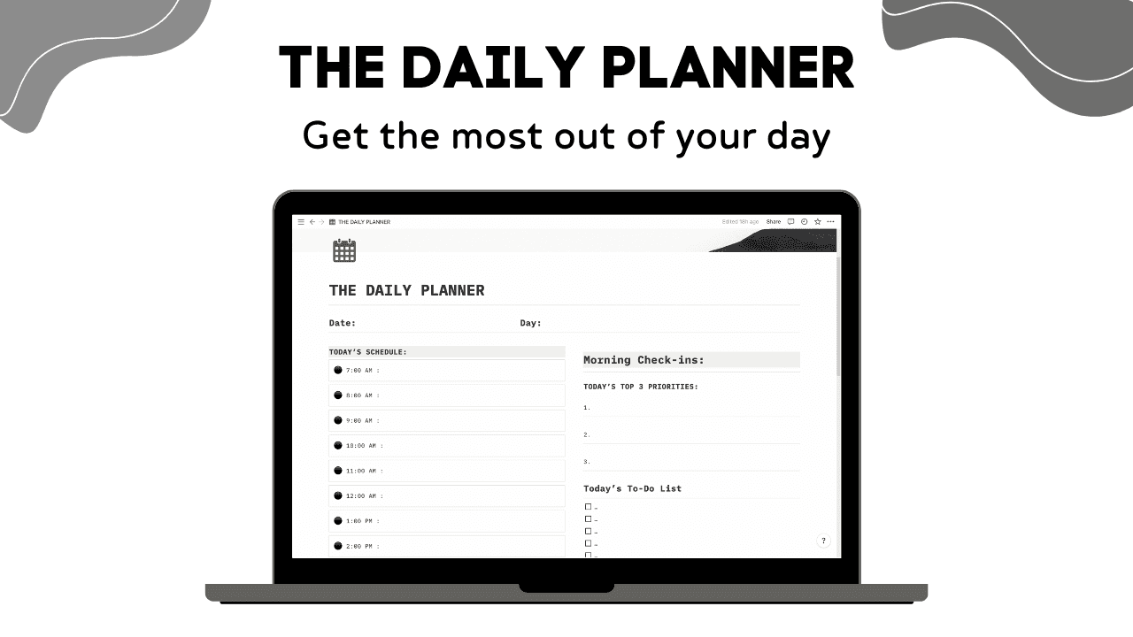 The Daily Planner | Notion Template - image 1
