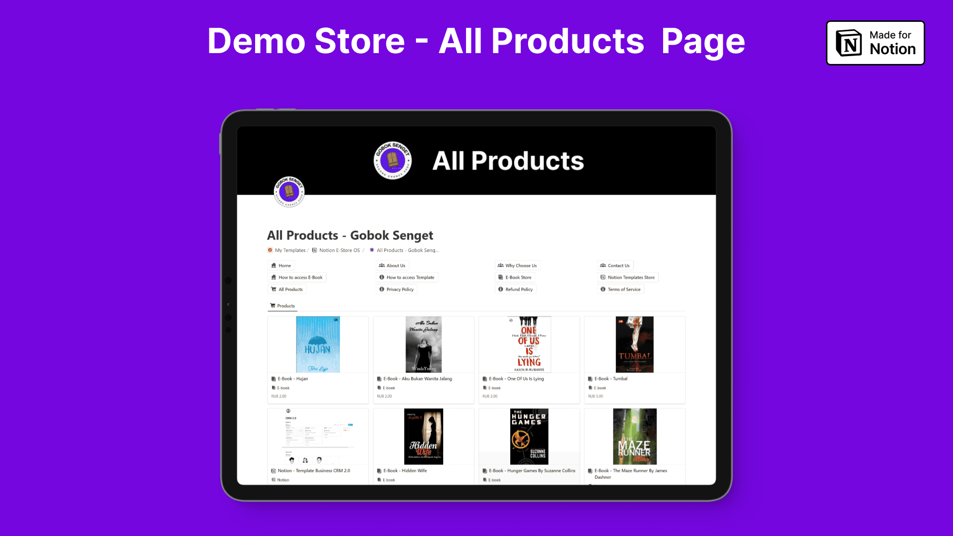 Notion E-Store OS - image 7