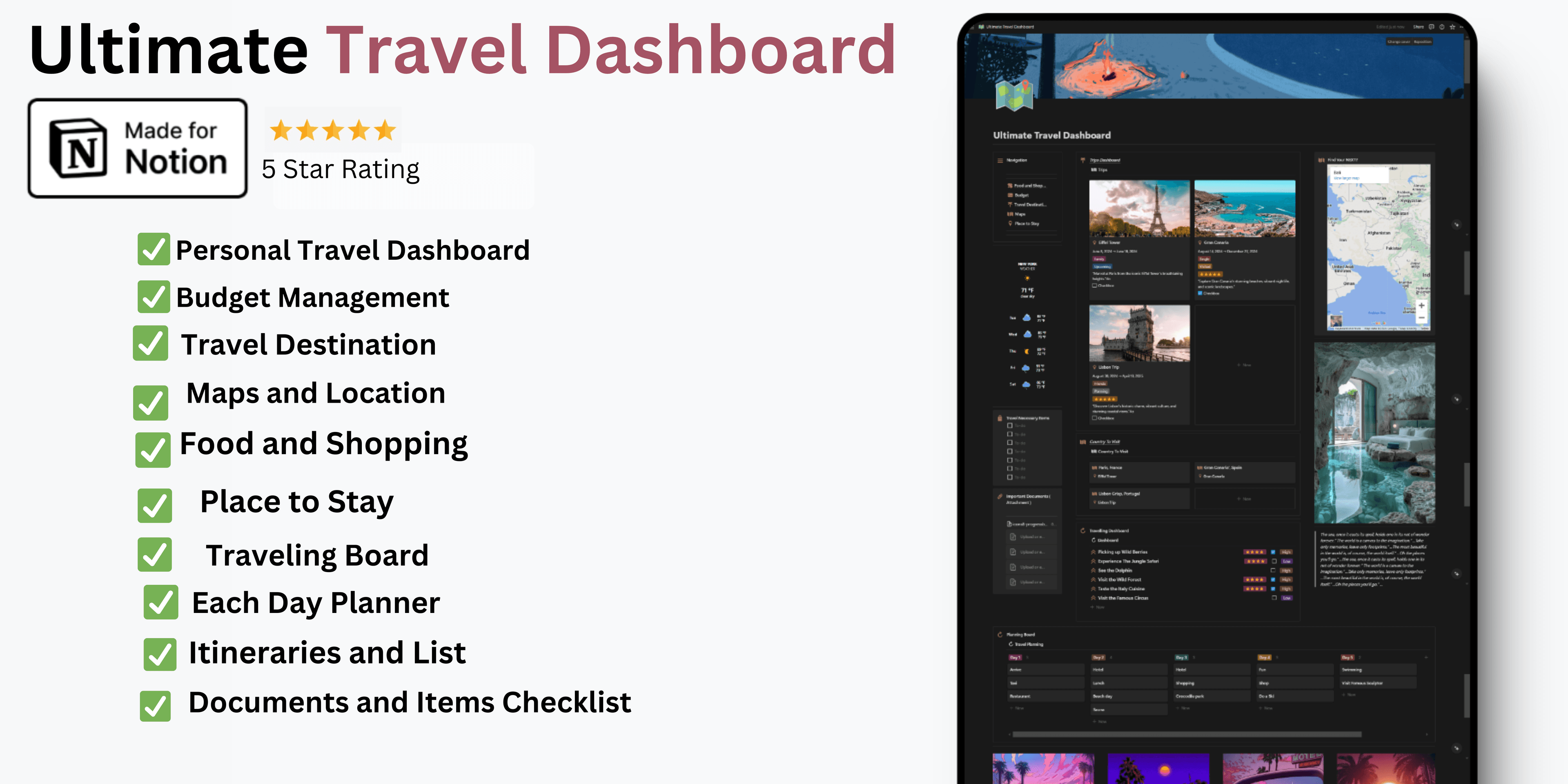 Notion Travel Planner - image 1
