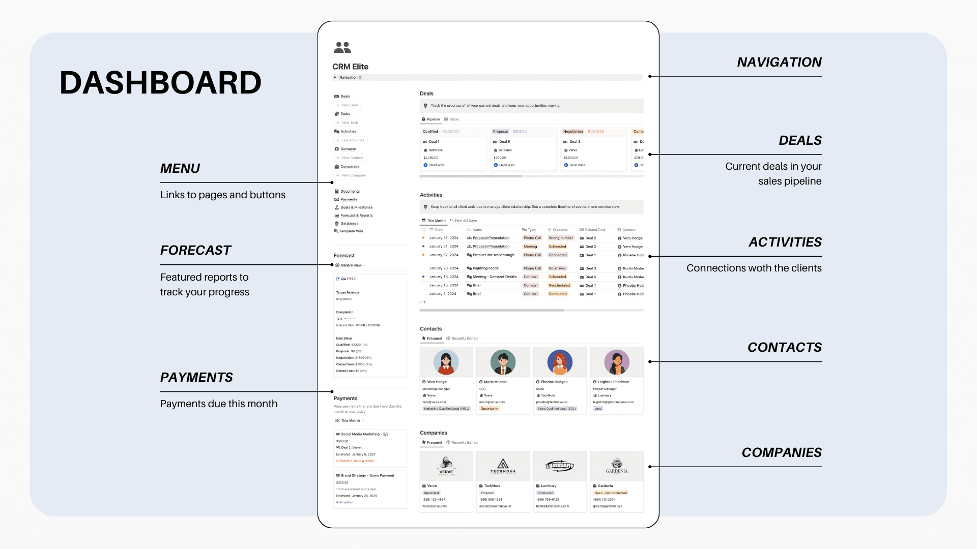 CRM Elite / CRM Starter - Notion Template - image 3