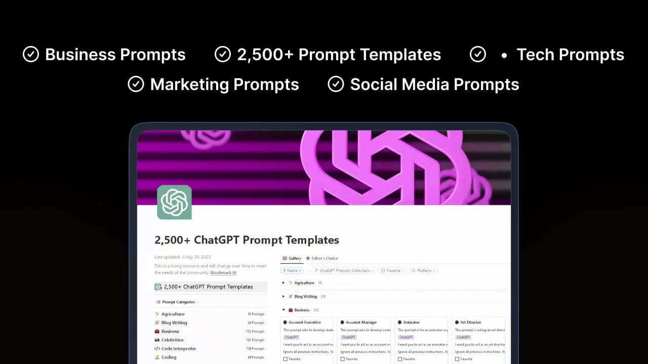 2,500+ AI Chatbot Prompt Templates - image 4