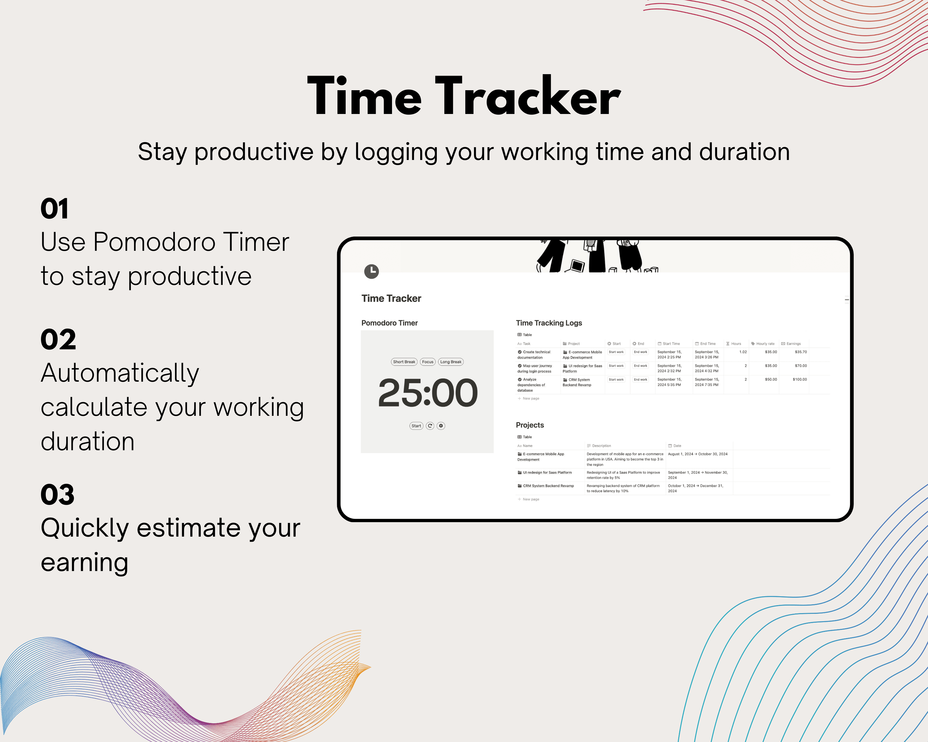 Time Tracker Notion Template - image 2