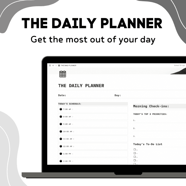 The Daily Planner | Notion Template
