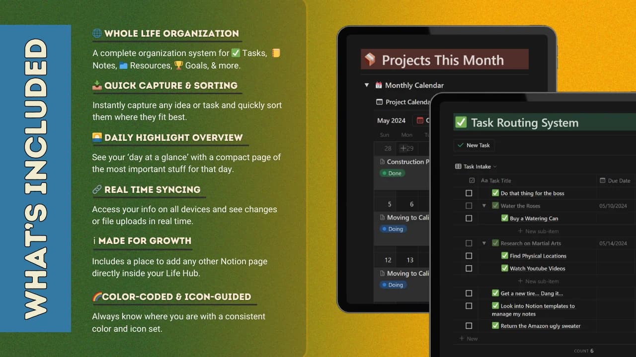 🌐 Life Hub - Complete Notion Organizer - image 2