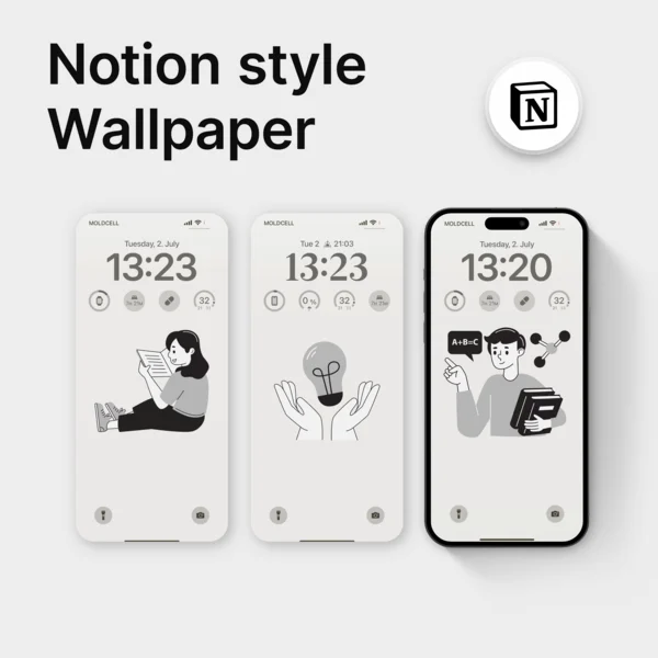 Notion Style Phone Wallpaper