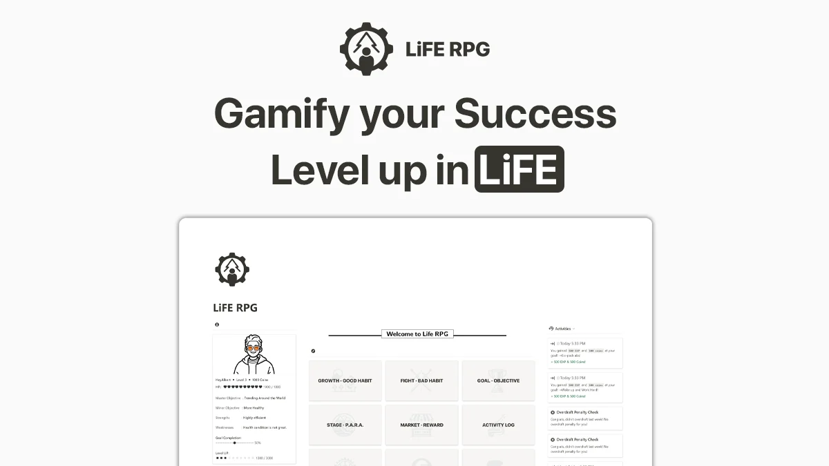 LiFE RPG - Gamify your Success, Level Up in LiFE - image 1