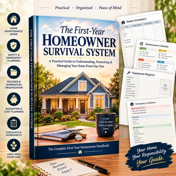 The First-Year Homeowner Survival System