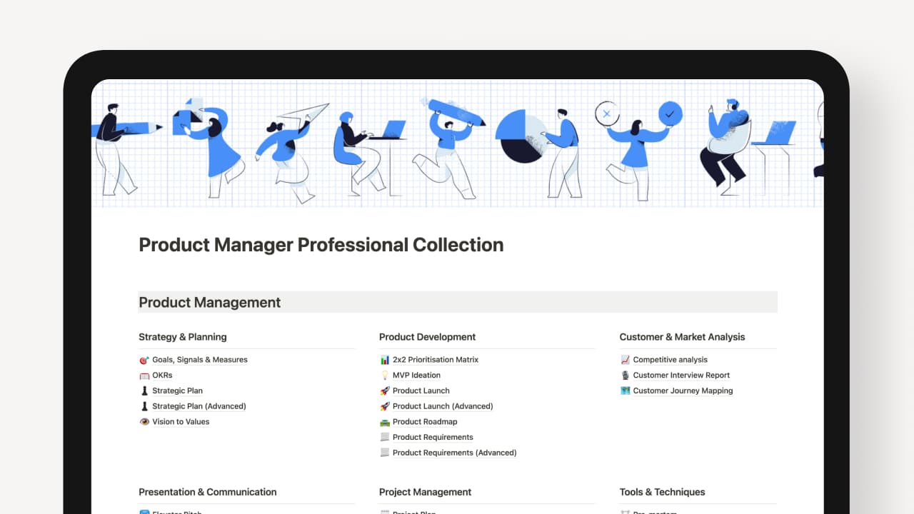 Product Manager Professional Collection – 51 Notion Templates - image 2
