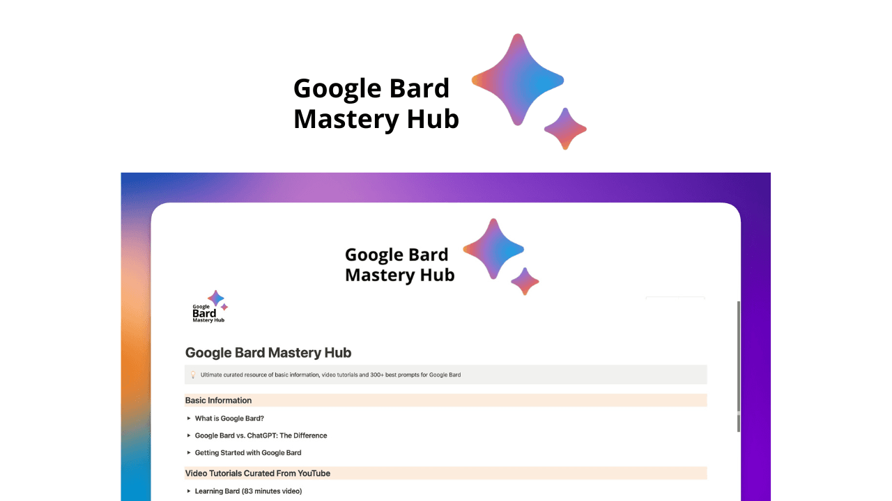 Google Gemini (previously Bard) Mastery Hub - image 2