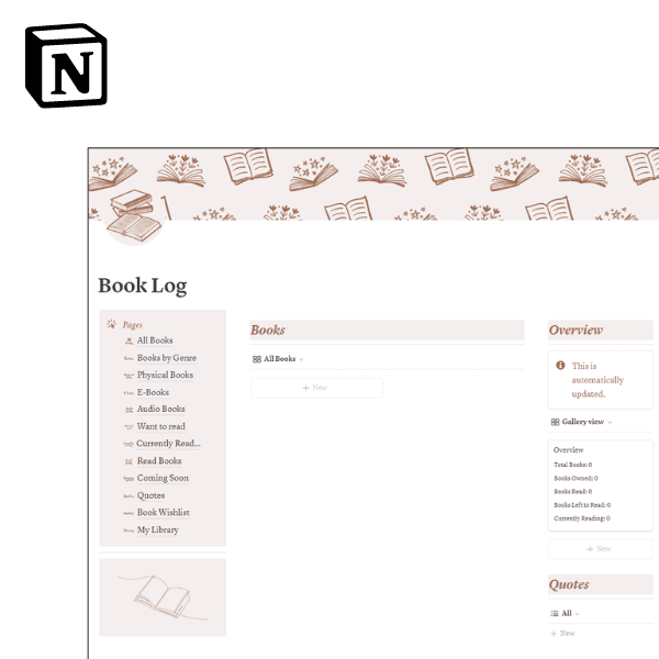 Notion Book Log Template