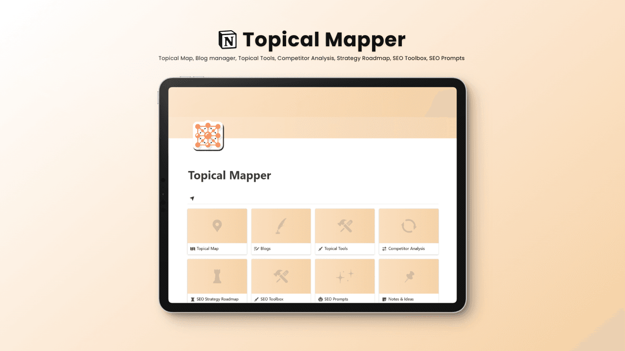 Topical Mapper: Notion Template for SEO - image 1