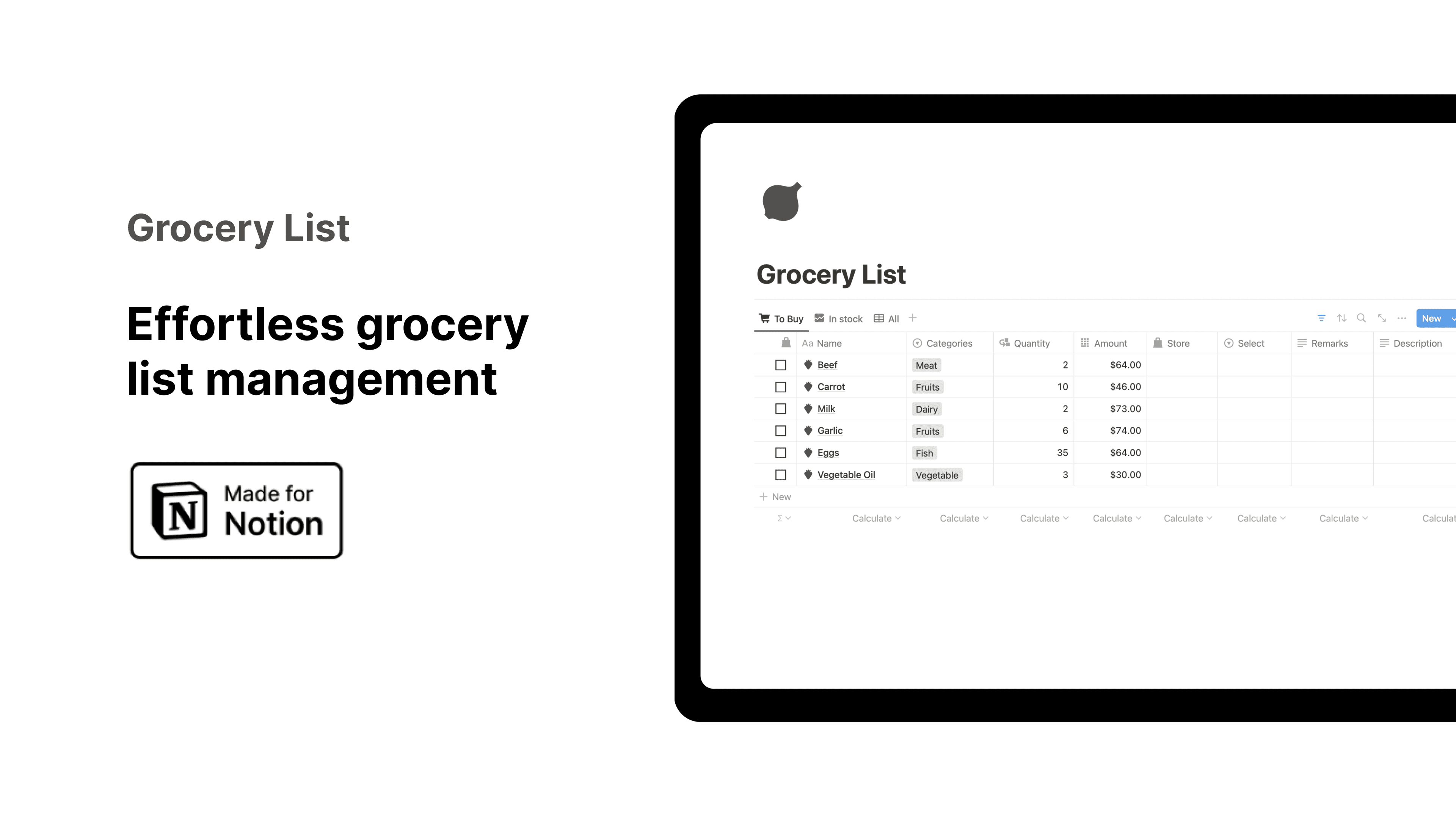 Grocery List - image 1