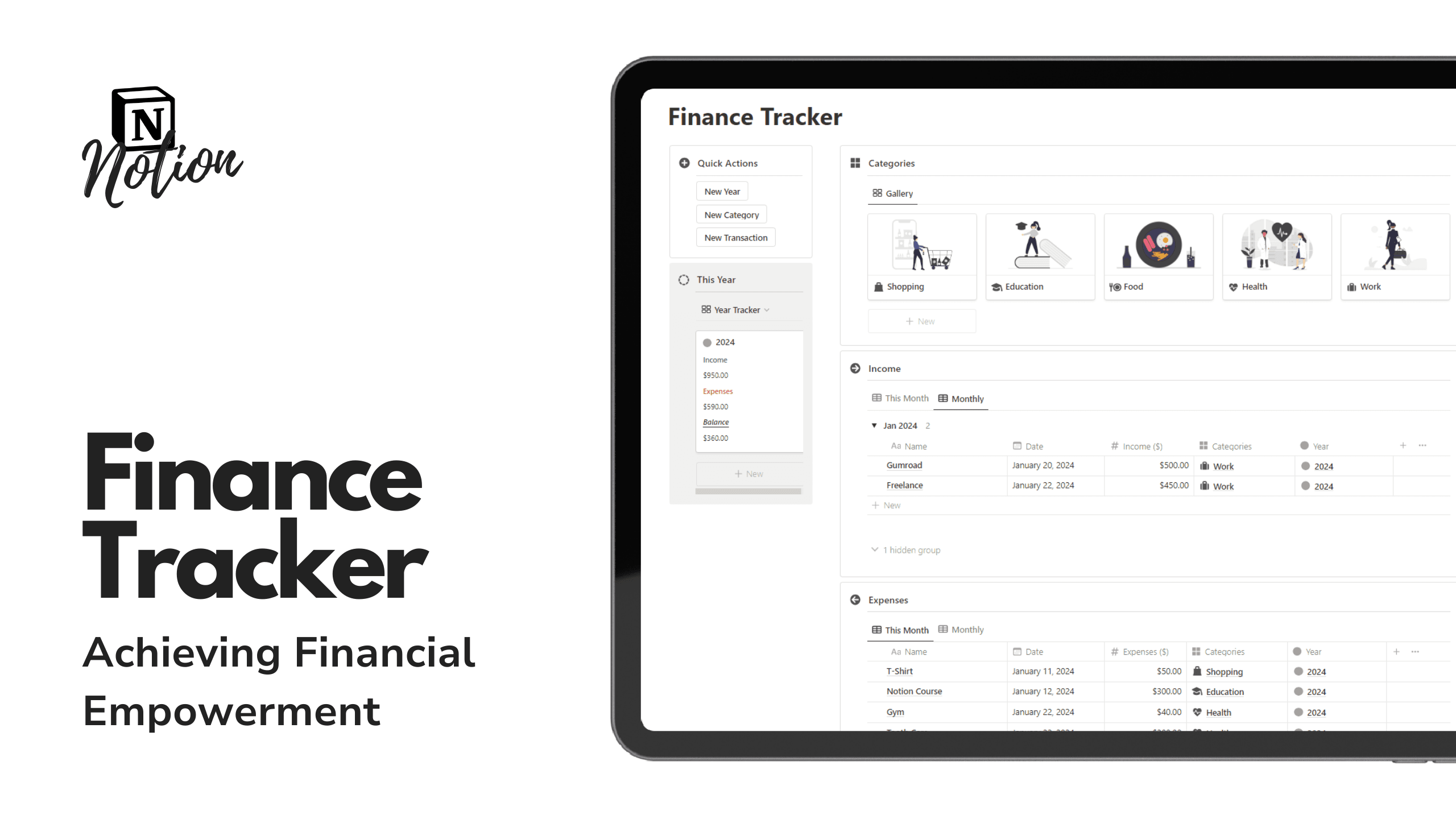 Notion Finance Tracker