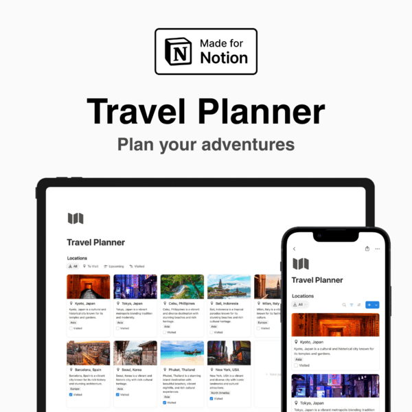 Notion Travel Planner