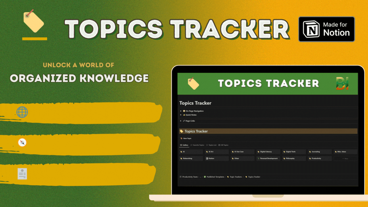 🔖 Topic Tracker