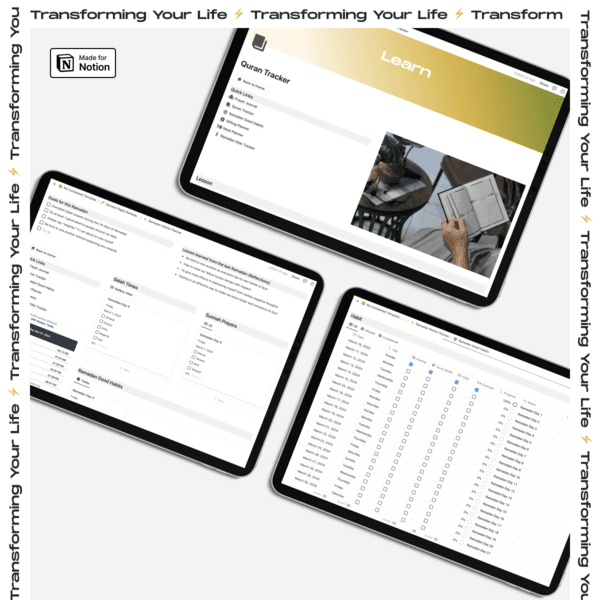 Ramadan Notion Planner Template