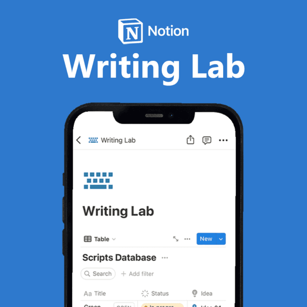 Writing Lab - Notion Template