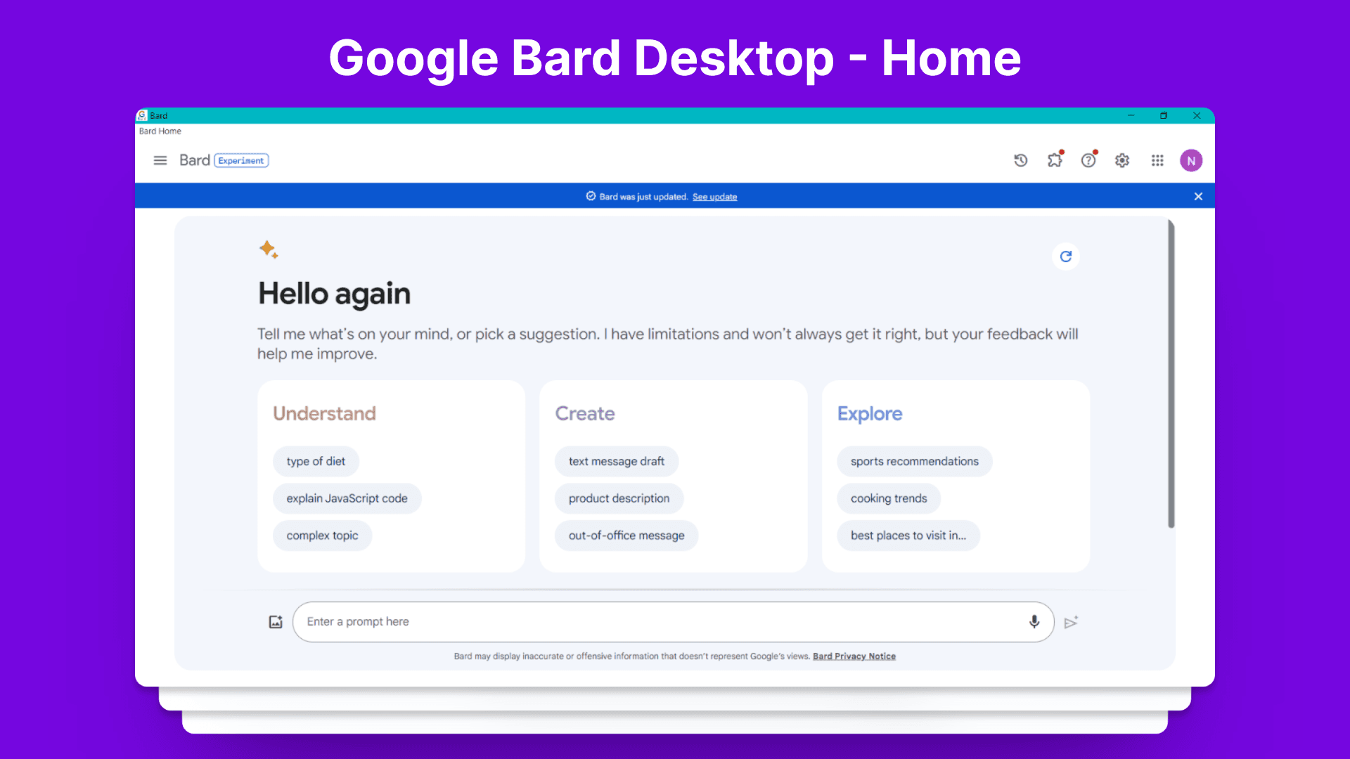 Google Bard Desktop Application - image 4