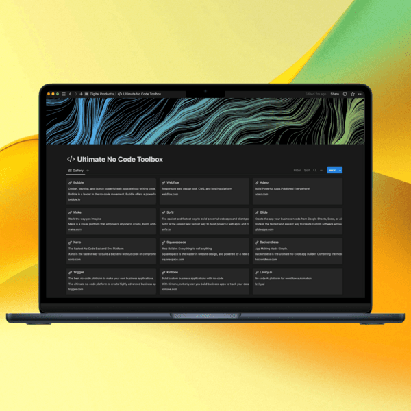 The Ultimate No Code Toolbox: 200+ Tools for Building Without Code