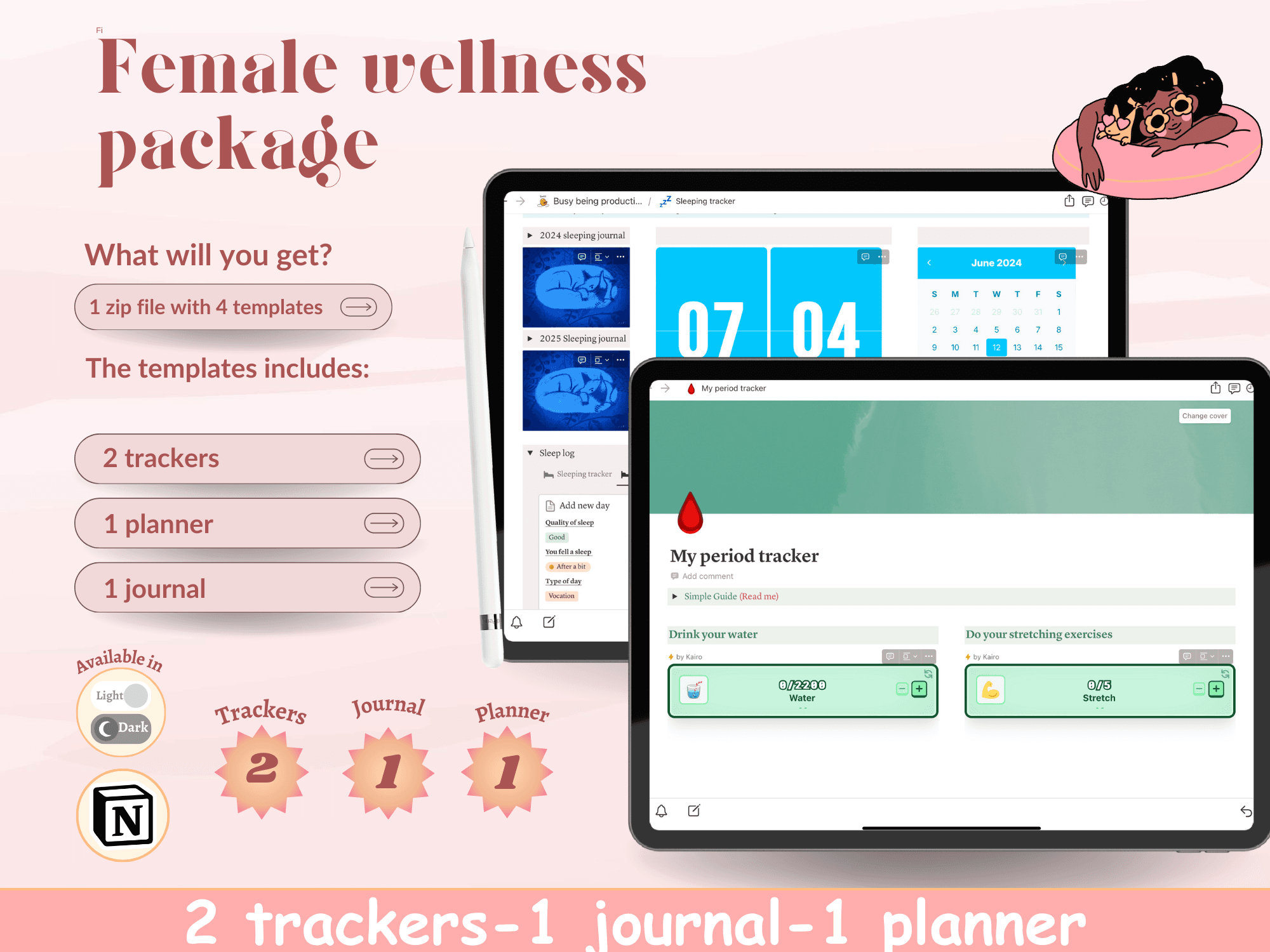 Female wellness notion bundle - image 3