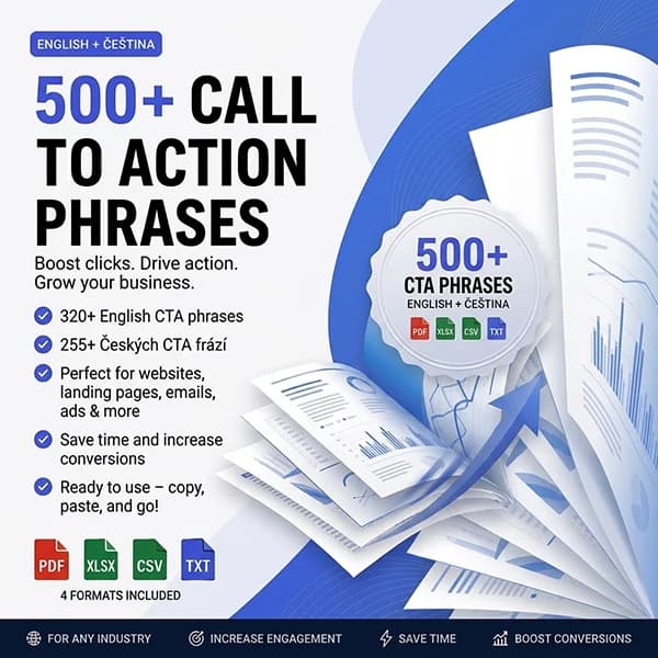 500+ SEO Call To Action verbs (EN/CZ)