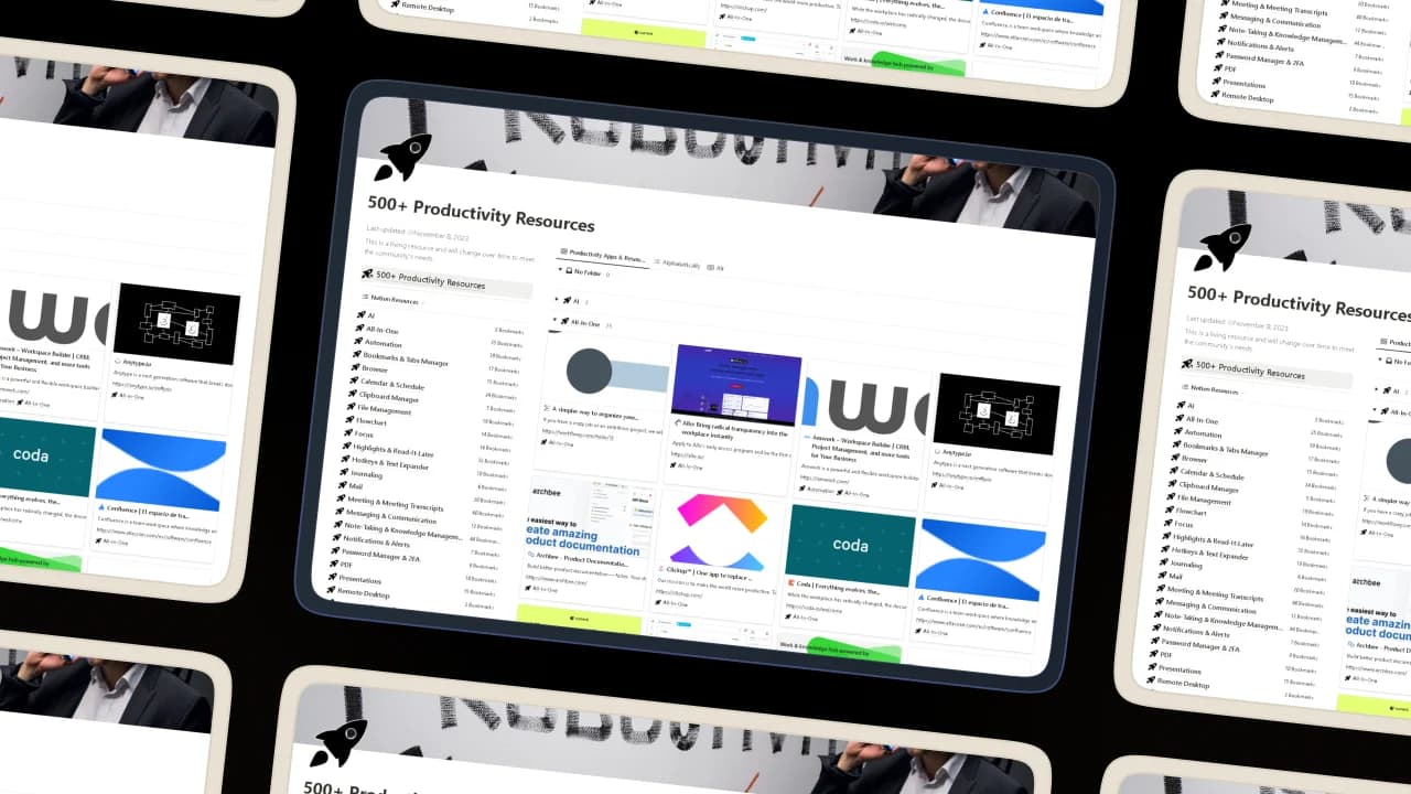 500+ Productivity Resources - image 4