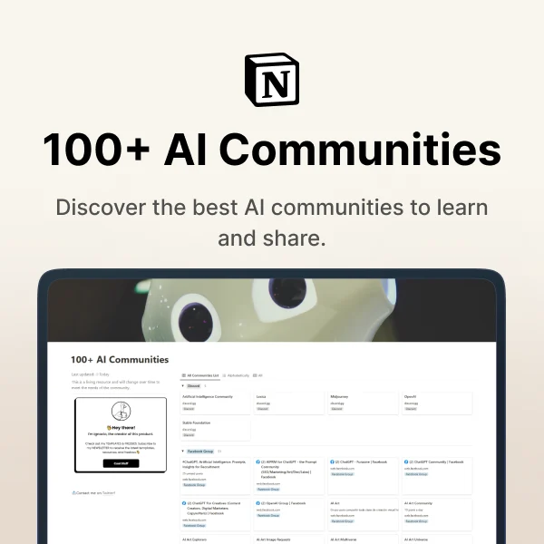 100+ AI Communities