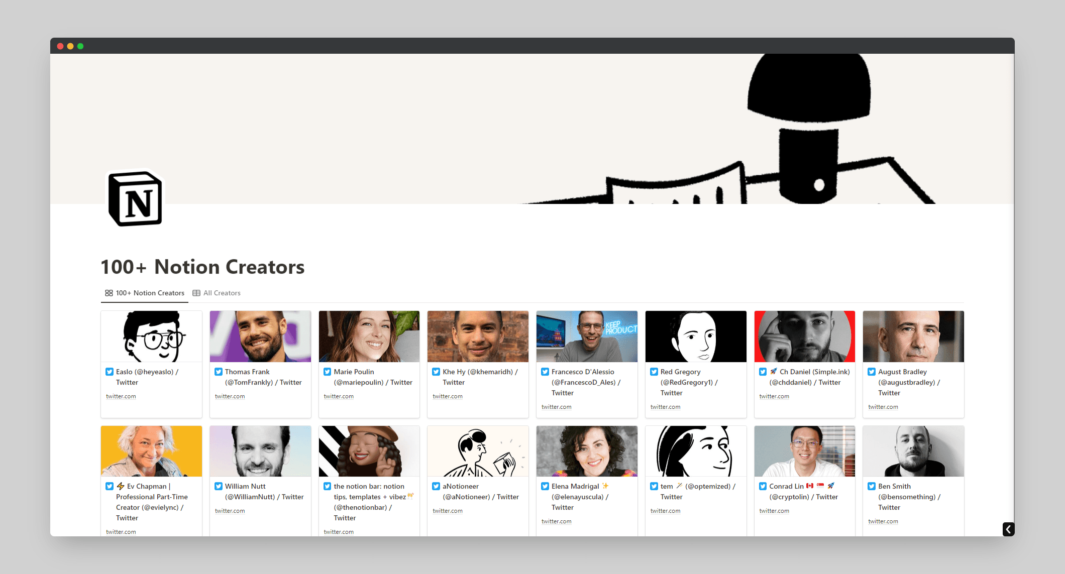 100+ Notion Creators - image 2