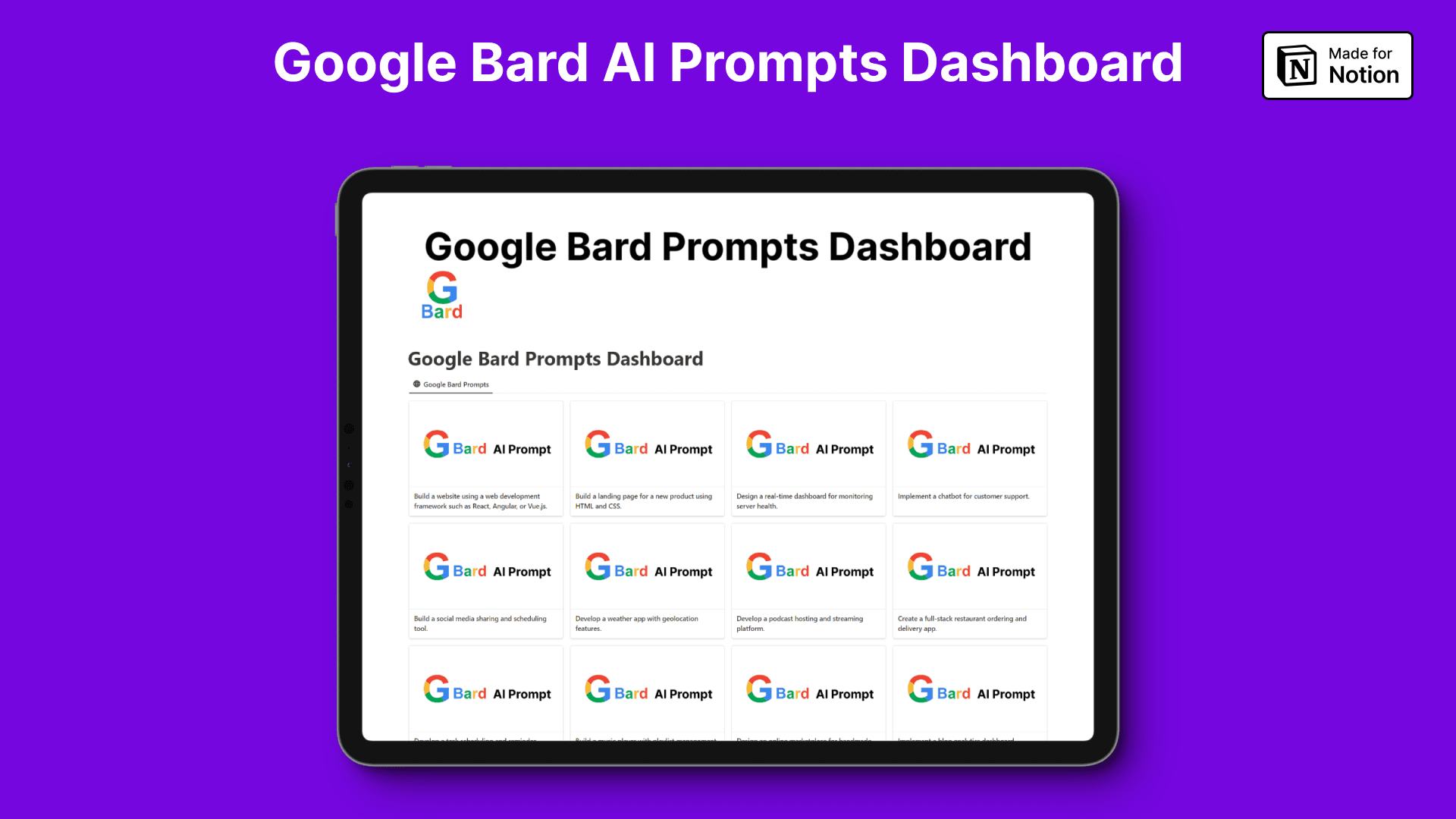 Google Bard AI Prompts - image 1
