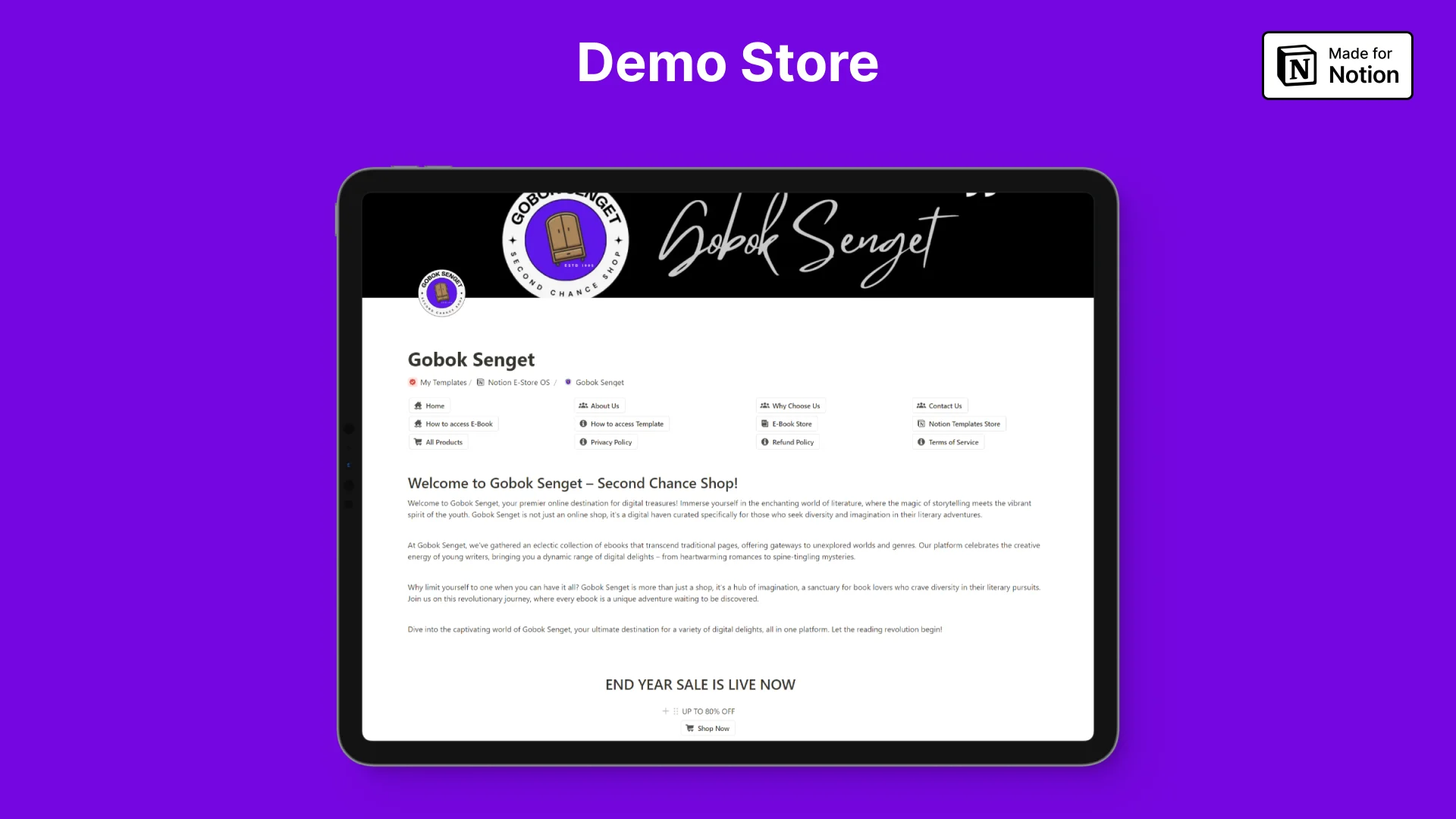 Notion E-Store OS - image 4